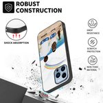 Räätälöity muistomerkki takaisin teema iPhone 13 karkaistu lasi puhelin tapauksessa kolme kameraa
