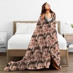 Personalised Face Photo Fleece Blanket Funny Avatar Home Decoration Birthday Gift for Family Friend