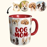 Personalisierte DOG MOM/DAD Haustier Köpfe Fotos Keramikbecher