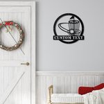 Personalizable Golf Benchmark Metal Wall Art Decoración