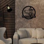 Personalizable Golf Benchmark Metal Wall Art Decoración