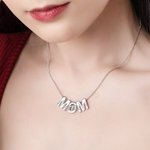 Collier d'Arbre Généalogique avec Prénom Personnalisé 1- 10 Noms d'Enfants Collier Gravé de Maman Cadeau Anniversaire Fête des Mères pour Femme