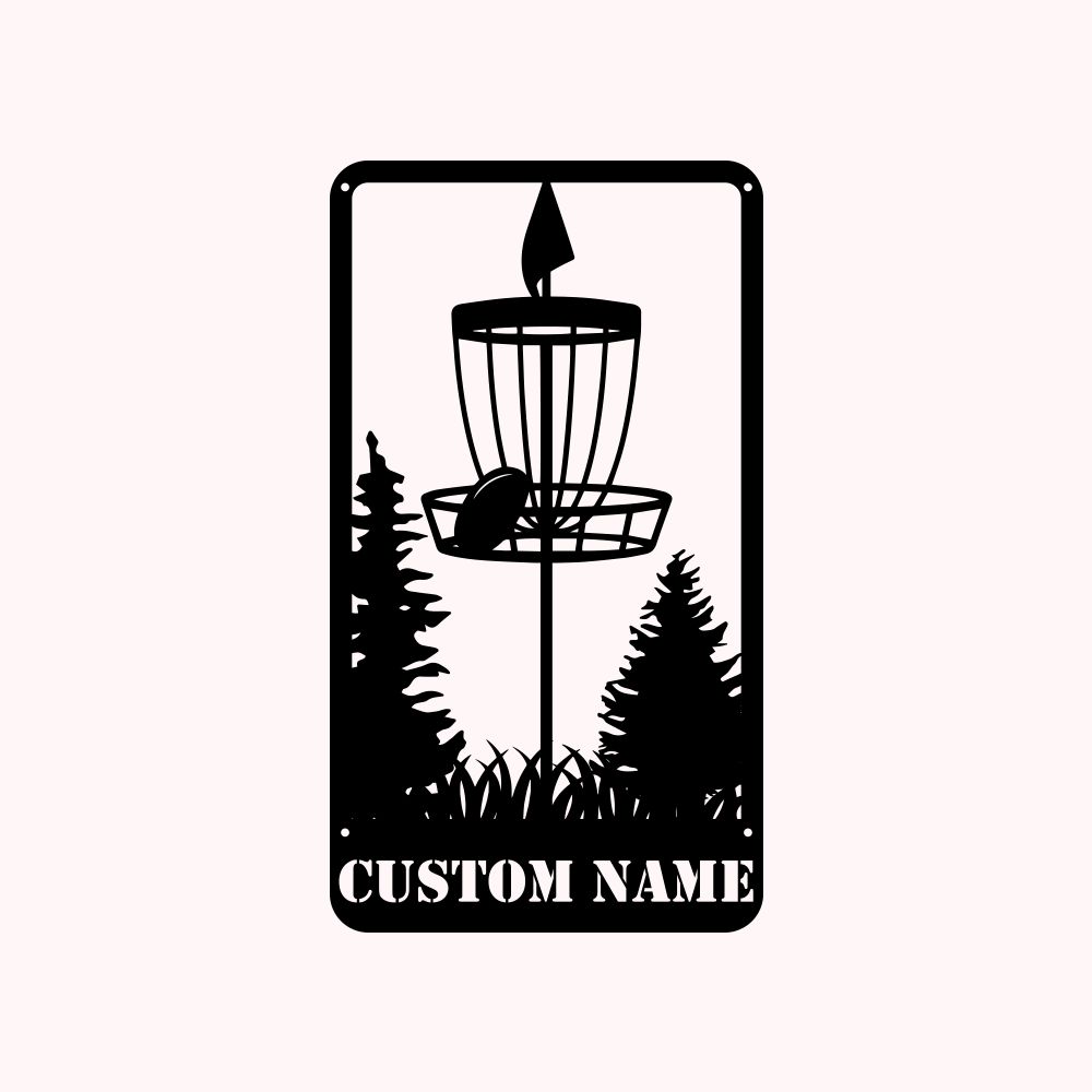 Custom Golf Metall Wandkunst für Home Decor Rectangle Style