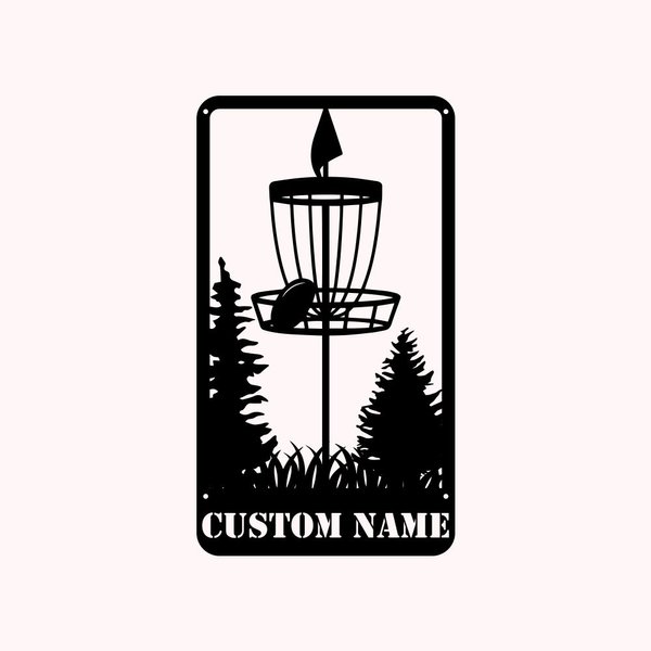Custom Golf Metall Wandkunst für Home Decor Rectangle Style
