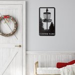 Golf Personalizado Arte de Pared de Metal para la Decoración del Hogar Estilo Rectángulo