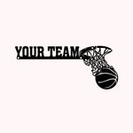 Customized Basketball Metal Wall Decor Sign