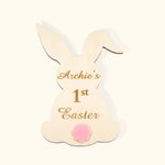 Segno personalizzato del primo coniglietto di Pasqua del bambino
