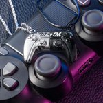 Gepersonaliseerde Gamepad Magnetische Hanger Halsketting met Gegraveerde Initialen Valentijnsdag Cadeau voor Game Koppel