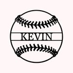 Personalized Baseball Metal Sign Art