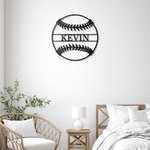 Personalised Baseball Metal Sign Art