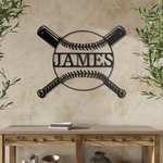 Metalli Baseball Wall Art Sisustus Urheilu seinäkoristeet huoneeseen