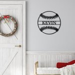 Personalised Baseball Metal Sign Art