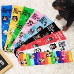 Chaussettes unisexes personnalisées multicolores avec photo de tête de chien
