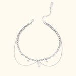 Personalised Gothic Style Crystal with Initial Choker