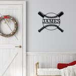 Metalli Baseball Wall Art Sisustus Urheilu seinäkoristeet huoneeseen
