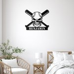 Custom Baseball Metal Wall Art nimi merkki koristelu