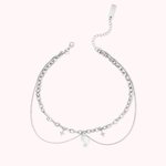 Pendentif Personnalisé avec Initiale Tour de Cou Collier avec Cristal en Style Gothique Cadeau d'Anniversaire pour Femme