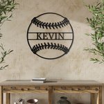 Personalised Baseball Metal Sign Art