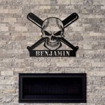 Custom Baseball Metal Wall Art nimi merkki koristelu