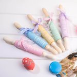 Mini Rouleaux à Pâtisserie Style Rae Dunn Décoration Personnalisée avec Texte Cadeau de Pâques pour Famille Pâtissier