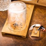 Personalisiertes Cocktail Whisky-Smoker Kit mit Gravur aus Holz Exklusives Rauchbrtett für Genießer und Barkeeper