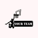 Custom Man Basketball Player Metal Wall Decor Name Sign Decoration