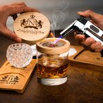Personalized Whisky Smoker Smolder Tray Decanter Trays Barkeep Board