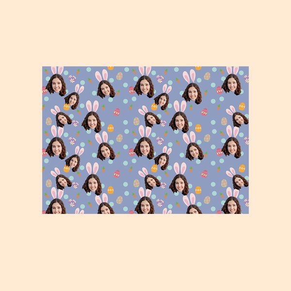 Personalised Easter Photo Gift Wrapping Paper