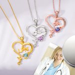 Custom hartvormige stethoscoop ketting