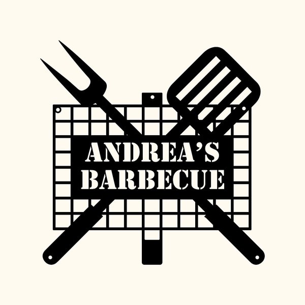 Barbacoa personalizada de metal de la pared de arte Signos Decoración
