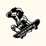 Custom Skateboard Metal Wall Art Name Sign Decoration For Home