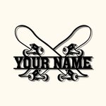 Egendefinert skateboard navneskilt Skateboarding romdekorasjon Metall Wal Art
