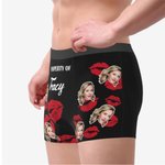 Caleçon homme personnalisé Caleçon baiser avec photo du visage Cadeau de St Valentin Cadeau de mariage pour lui mari