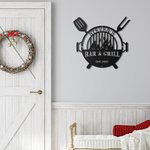 Custom BBQ Metal Wall Art Sign Decor