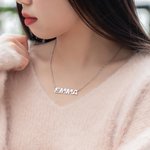 Collier Personnalisé avec Prénom en Licorne Cadeau Anniversaire Fête des Mères pour Elle