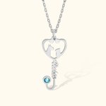 Collar personalizado con nombre de estetoscopio para veterinarios