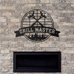 Segno artistico da parete in metallo BBQ personalizzato