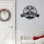 Segno artistico da parete in metallo BBQ personalizzato