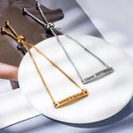 Personalised Engraved Adjustable Length Bar Bracelet