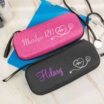 Étui de rangement pour stéthoscope avec nom personnalisé