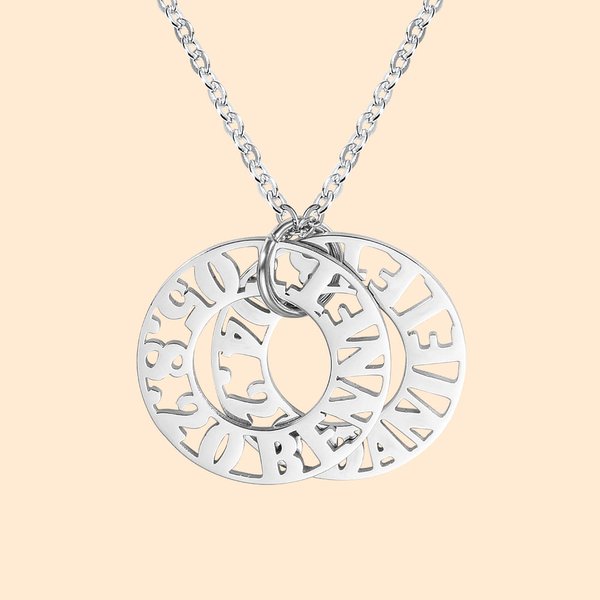Gepersonaliseerde Engelse alfanumerieke ringketting