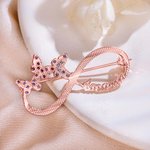 Personnalisé Broche Nom Papillon Infini
