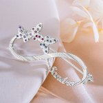 Personnalisé Broche Nom Papillon Infini