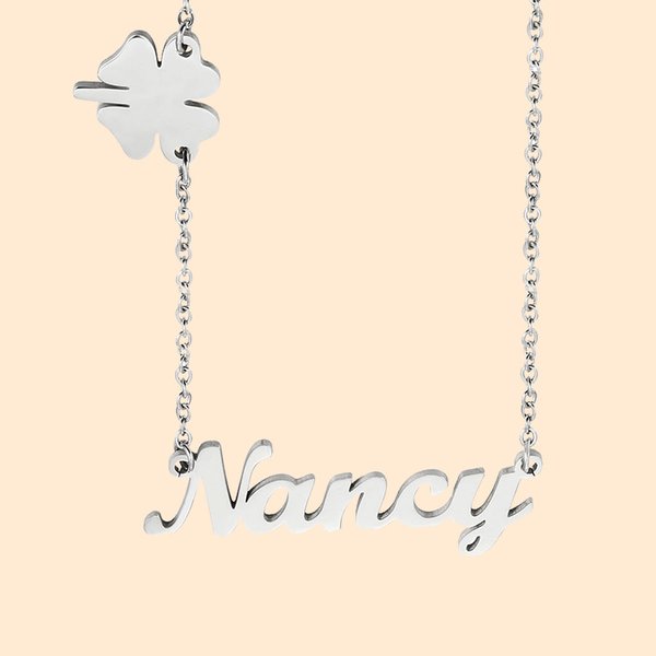 Custom Fashion Butterfly Clavicle Name Necklace