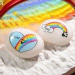 Personalisierte Pet Memorial Regenbogenbrücke Stein