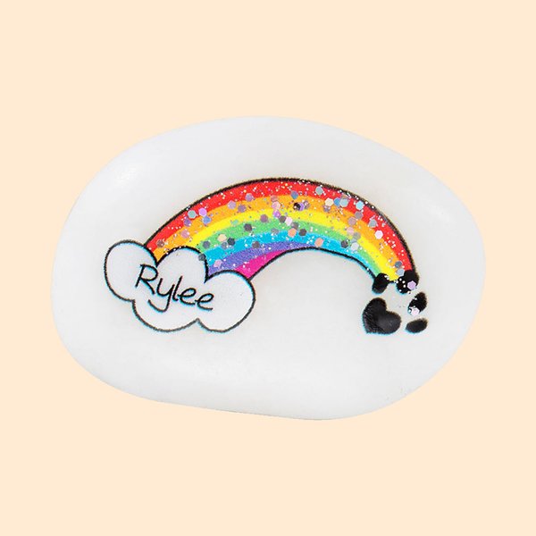 Personalised Pet Memorial Rainbow Bridge Stone