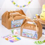Boîte de Bonbons en Carton Sac de Cadeau Personnalisé avec Nom Cadeau de Pâques de Noël pour Enfants  (Lot de 3)