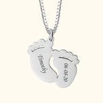 Custom Baby Voeten Naam Ketting