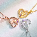 Personalized Heart Fantasy Unicorn Necklace for Women Girls