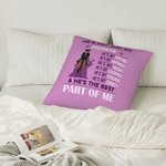 Customize He's Not Just My Horse Cushion Cover Throw Pillow Cover for Her